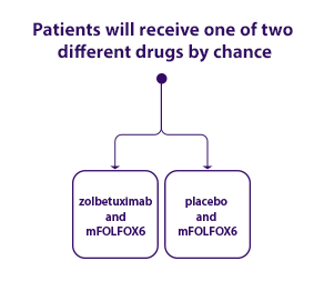 Patients will receive one of two different treatments by chance